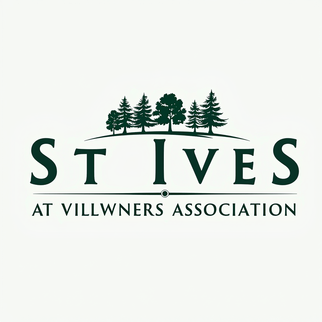 St Ives Homes - Village at St Ives Homeowners Association logo featuring community governance and property management