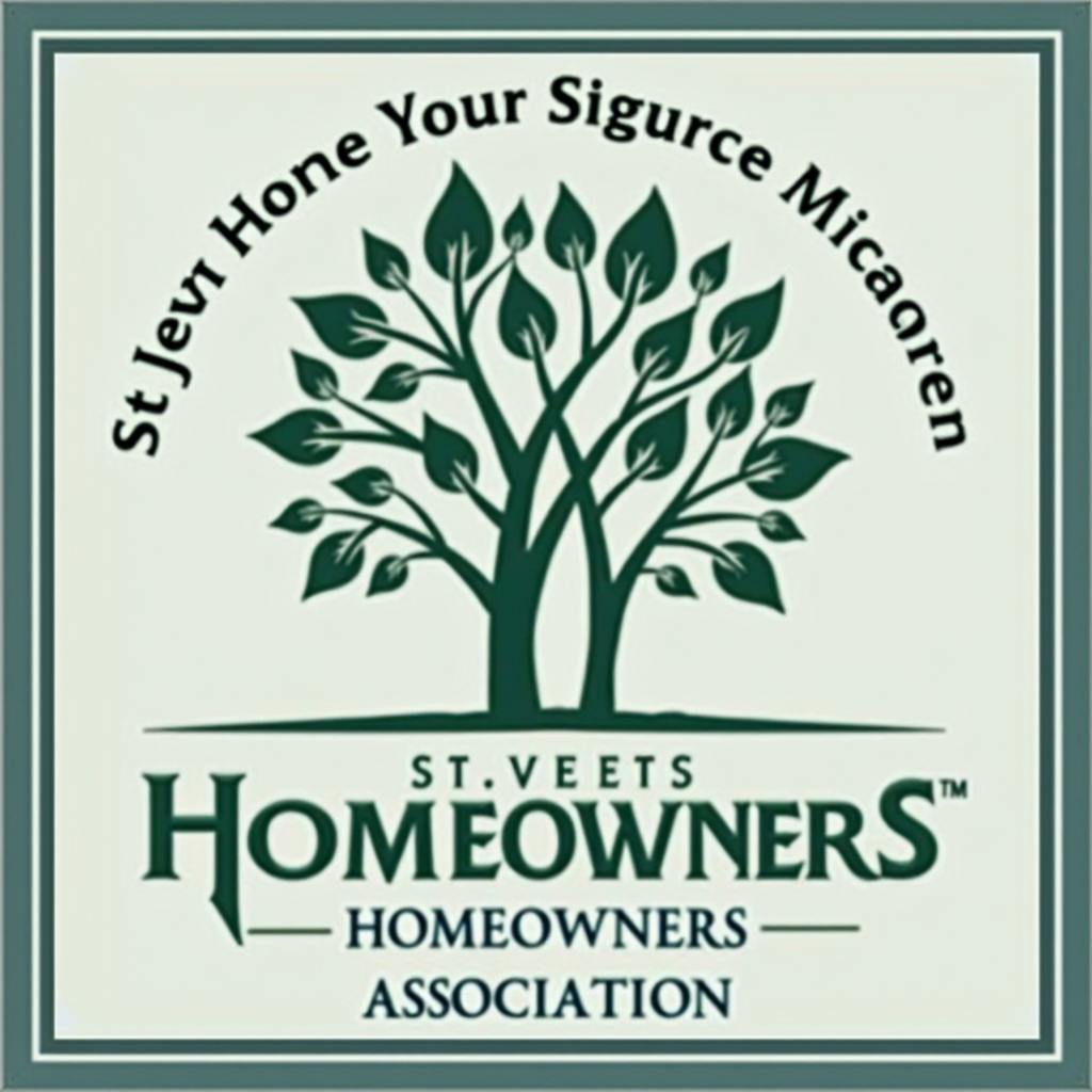 St Ives Homes - Village at St Ives Homeowners Association logo featuring community governance and property management